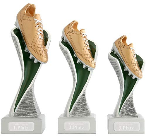Fußball Fußballschuh Pokal Pokalset METZ mit Gravurplatte und Gravur