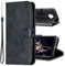 MRSTER Funda para Xiaomi Mi A2, Simple y Elegante Funda Protector Carcasa PU Leather con TPU Silicona Case Interna Suave para Xiaomi Mi A2 / Xiaomi Mi 6X Smartphone. Retro Black