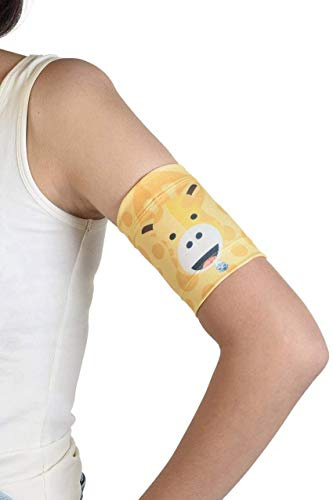 Dia-Band BARN, manschett för Freestyle Libre, Medtronic, Dexcom eller Omnipod blodsockermätare - Återanvändbart huvudband för diabetiker (Junior.M (19-21 cm))