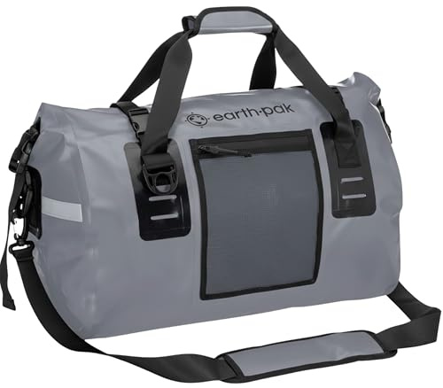 Earth Pak Wasserfeste Reisetasche- Hochwertige Duffel Bag Größen 50L / 70L - Ideal als Reisetasche, Segeltasche, Fitnesstasche oder Expeditionstasche