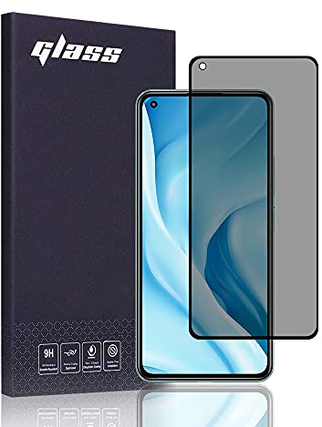 FiiMoo Privacy Schutzfolie Kompatibel mit Xiaomi Mi 11 Lite 4G/5G, [3D-Vollabdeckung] [9H Hartglas], PrivacySchutzfolie Anti-Spy Displayschutzglas für Xiaomi Mi 11 Lite 4G/5G