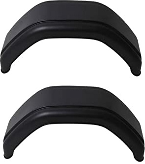 2 parafanghi in plastica da 14 pollici per rimorchio, colore nero, universali