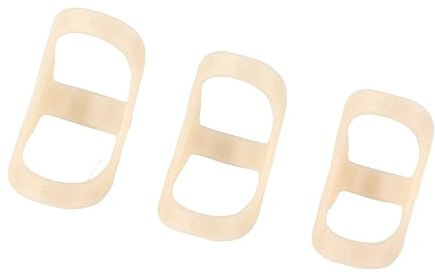 Fingerschiene, 3 Stück, Ovale Fingerstütze, Fingerstütze, Schutz für Arthritis, Fingergelenkschutz, 3 Größen, Fingerglätter, Mallet-Fingerschiene, Wasserdicht
