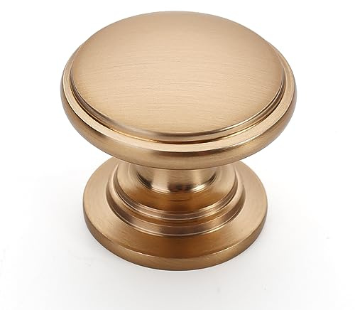 9BUILD 10 Stück Möbelknöpfe Champagner Gold Schrankknöpfe Türknauf Schubladenknöpfe Knauf Für Schrank Kommodenknöpfe Zinklegierung EU0024