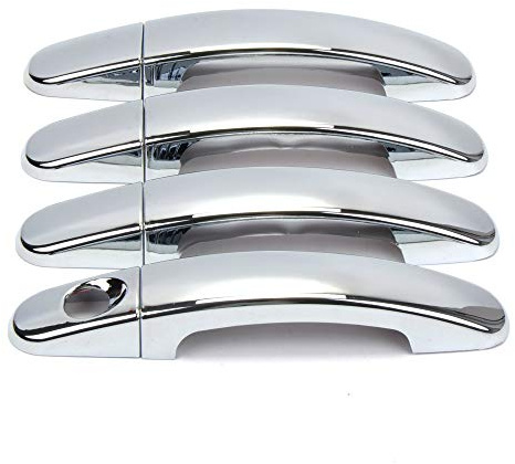 Dreamseek 8 piezas cubierta exterior para manija de puerta para Ford Focus 2012 2013 2014 2015, Kuga Escape Ranger 2013-2017 ABS moldura protectora (cromado)