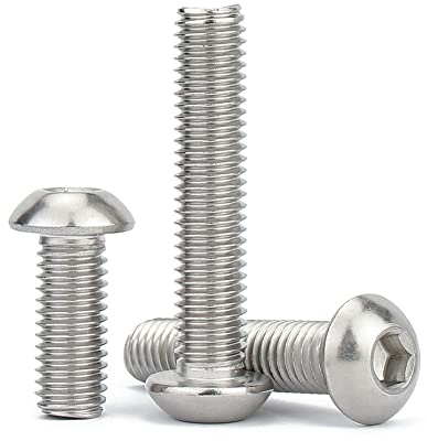 50 stück 10#-24×9/16 Englische und amerikanische Systeme 304 Edelstahl Sechskant Sockel Knopf Kopf Schrauben