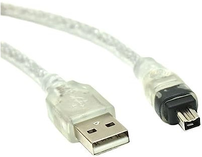 RITARO USB Macho a Firewire Ieee 1394 Cable Adaptador ILink Macho de 4 Pines Cable Firewire 1394, Apto for DCR-TRV75E Cable de cámara DV 120cm