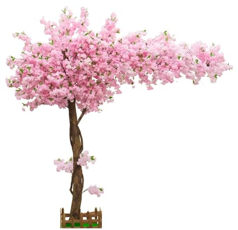 Kunstbaum Großer künstlicher Baum, künstlicher Kirschbaum, stilvoller und realistischer Simulationsbaum für Hotel, Einkaufszentrum, künstliche Pflanzendekoration lebensecht