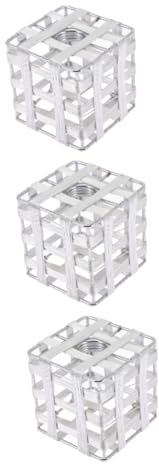 jojofuny 3piezas Pantalla De Lámpara Pequeña De Diseño Industrial Cubierta Luz Interior Accesorio Decorativo Para y