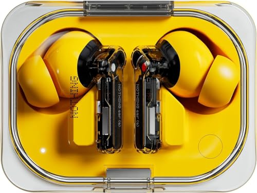 Nothing Ear (a) wireless ear buds with Active Noise Cancelling, Bass Enhance Algorithm and up to 42.5 hours of listening time - Yellow