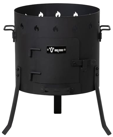 BBQ-Toro Kazan Estufa Ø 40 cm | Olla de Hierro Fundido para Estofados | Estufa de Camping Utschag | Cocina de Campo, Cocina Exterior, Horno de Gulash | Horno de Fuego, Caldera, Chimenea