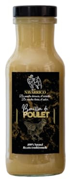 El Navarrico - Bouillon de Poulet 785 ml | Sans Gluten | Sans Allergènes | Légumes Frais | Recette Traditionnelle | Goutte de Poivron | Prêt à Déguster