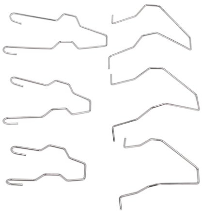 Auto-Scheinwerferlampen-Clip, Kratzfestes Edelstahl-Set mit 6 Clips für H1-, H3-, H4- und H7-Glühlampen, Ideale Ersatzteile