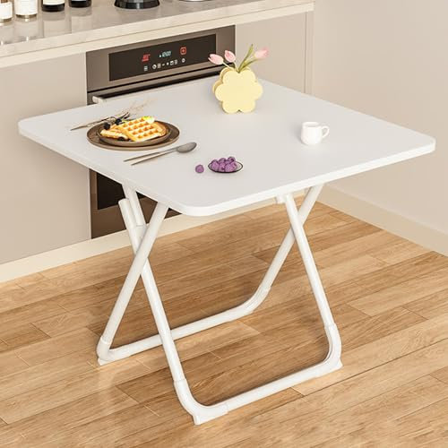 LRHELPBNR Mesa Auxiliar Plegable, Mesa Multifunción Portátil, Resistente Y Estable para Cocina, Terraza, Jardín O Patio(A,70x70x74cm)