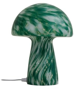 Lindby Tischlampe Hubi (Modern) in Grün aus Glas (1 flammig, E27) - Tischleuchte Schreibtischlampe Nachttischlampe Wohnzimmerleuchte