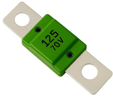 Mega Sicherung 58V – Hochstromsicherung für 48V LiFePO4 Systeme | Varianten: 80A–500A | Schutz vor Überlast & Kurzschluss | Ideal für Wohnmobile, Boote, Solaranlagen & Industrie | BaSBa (125A)