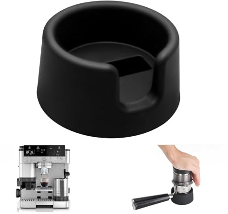 Coffee Tamper Base for Ninja Luxe Cafe ES601 & Ninja Coffee Machine, Improves Stability and Extraction, Silicone Non-Slip Base Fits Handheld Portafilter Support Stand (Black)