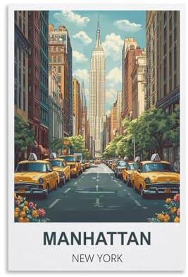 2000-teiliges Puzzle „Manhattan New York“ – Klassisches 3D-Puzzle-Bastelset aus Papier – Einzigartiges Geschenk – Wohnkultur – 100 x 70 cm
