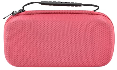 Yinhing Bärväska för Lite Stor Kapacitet Slaghård Bärbar Hård Skallåda Idealisk för Daglig Användning Campingresor Snygg Gul Design för Spelare (Rosa)