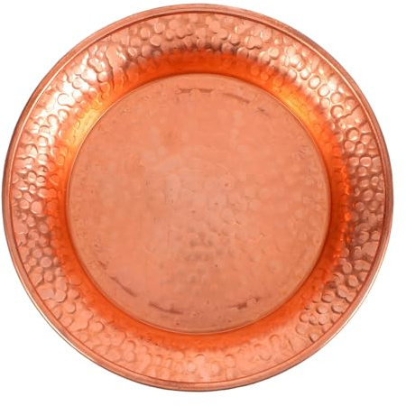 TOMETURE Ciotola Decorativa in Rame Dorato Fatta a Mano, 4,5 Pollici, Design Unico e Dettagli Raffinati per Altare e Decorazione della Casa