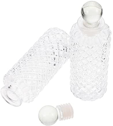 NESTINGHO Botellas difusoras de 150 ml en Vidrio con Tapa, Set de 3 para Uso en de Habitaciones y aromaterapia