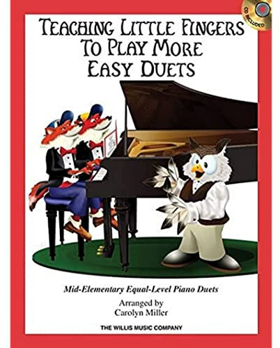 Teaching Little Fingers To Play More Easy Duets (Book/CD): Noten, CD für Klavier (2): 9 Equal-Level Duets