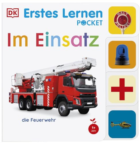 Erstes Lernen Pocket. Im Einsatz: Buntes Pappbilderbuch – klein und leicht für unterwegs. Mit Griff-Register und realistischen Fotos. Für Kinder ab 1 Jahr