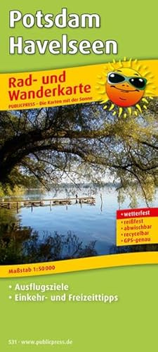 Potsdam - Havelseen: Rad- und Wanderkarte mit Ausflugszielen, Einkehr- & Freizeittipps, wetterfest, reissfest, abwischbar, GPS-genau. 1:50000: ... reißfest, abwischbar, recycelbar. GPS-genau