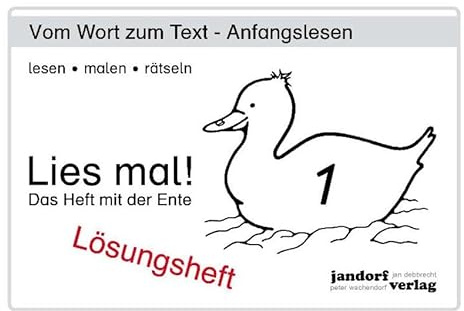 Lies mal! Heft 1: Lösungsheft