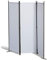 GRASEKAMP Qualität seit 1972 Partition Wall 165 x 170 cm 3-Piece White Screen Room Divider Privacy Screen