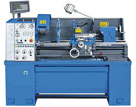 Tornio professionale per metalli FERVI T070/400V3A - visualizzatore a 3 assi - 400V - Pb 55 mm