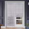 SMONTER Easy Fix Zebra Roller Blind,Day and Night Blinds Curtains with Install Accessories (105CMx230CM, GREY)