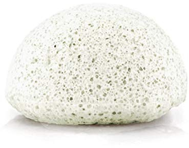 MY COSMETIK - Éponge Konjac blanche (nature) - Pour tous les types de peaux - Eclat et tonus de la peau grâce à la stimulation mécanique des fibres - Fibres végétales 100% naturelles et biodégradables