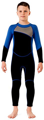 Muta in neoprene a maniche lunghe per bambini, per fare snorkeling e surf, taglia M 125-10