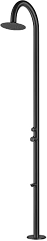 Sined Palau Dusche Mit Duschkopf In Edelstahl 316l Mischer Und Fußwaschanlage Satin Black Dusche Mit Warmund Kaltwasserversorgung Basisverbindungen
