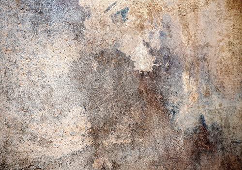 decomonkey Fototapete Betonoptik 350x256 cm Design Tapete XXL Fototapeten Vlies Tapeten Vliestapete Wandtapete moderne Wand Schlafzimmer Wohnzimmer Steinwand Rustikal Textur Grau Beige Braun
