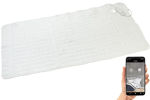 Wilson Gabor Heizdecke WLAN: Smartes Wärmeunterbett mit 2 Temperaturzonen, WLAN & App, 160 x 80 cm (Heizunterbett, Wärmeunterbett 2 Zonen, Senioren Handy)