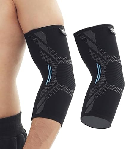 belltop 2 x Tutore epicondilite gomito Uomo-Donna. Gomito palestra per muscoli, articolazioni e tendinite. Supporto e protezione braccio, fascia Gomito da Tennis & Golf. Gomitiera epicondilite (S)