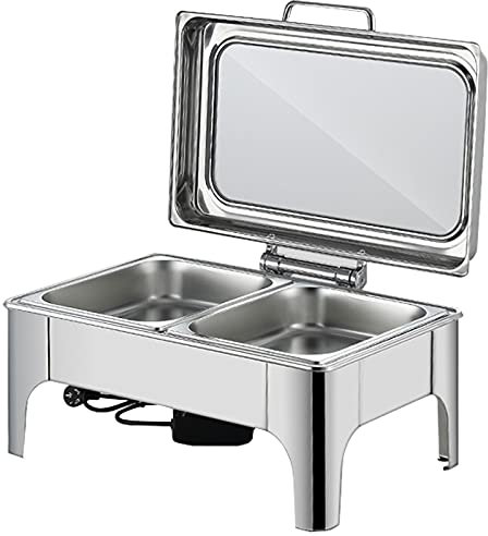 Chafing Dishes Chauffe-plats, Plateaux chauds pour serveur de buffet en acier inoxydable, Chauffe-assiettes électriques pour buffet traiteur, Plaques chauffantes pour maintenir au chaud, Chauffage
