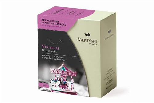 Meridiani® | Infuso Cannella & Arancia | Miscela di Erbe e Spezie per Infusione | Arancia, Cannella & Spezie in Foglia Sfusa - (80 Gr) | Infuso Aromatizzato