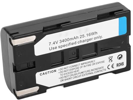 Batería de Videocámara Tipo C, Batería de Iones de Litio de 3400 MAh 7,4 V de Repuesto para Samsung SB-L110A, SB-L160, SB-L320, S B- L480 SCL 810 SCL 860 SCL 870 SCL 901 SCL 903