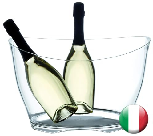 EUPOSIA - EVENT COLLECTION - PMMA akrylflaska - upp till 6 standardflaskor eller 2 Magnum - Mod. ICEBERG 6–13,5 liter. - Tillverkad i Italien (transparent)