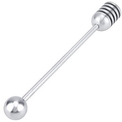 Cuchara Agitadora de Miel de Acero Inoxidable, Herramienta para Dispensar Miel sobre Tostadas o Panqueques, con Agarre Cómodo