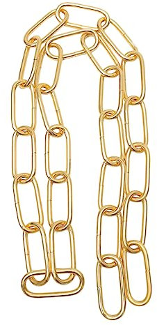 SEWOART 1m Lange Gliederkette Aus Eisen Stabile Dicke Hängekette Multifunktionale Lampenkette Und Deckenkette Für Anwendungen Gold