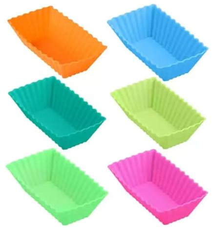 10PCS Silicone Lunch Box Dividers Thicked Silicone Cupcake Liners for Baking Reusable Non-stick Cupcake Liners for Baking Lunchbox Bento Box Accessories For Kids School Lunch Home Party Picnic