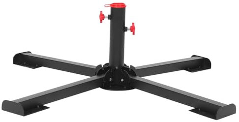 TOPBATHY Klappbarer Stabiler Weihnachtsbaumständer Mit Dickem Kreuzfuß Faltbarer Metallbasis Für Baumstangen Vielseitig Für Festliche Dekoration Und Outdoor-Sonnenschutz