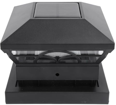 SIXRUN Solarleuchte für Zaunpfosten, 40 LEDs, Solarbetrieben, Wasserfest, für Garten Terrasse Veranda, 13 x 13 x 8 cm