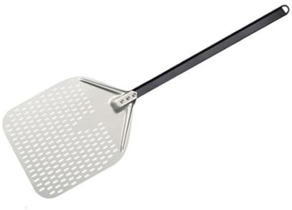 Mxxephemer Pelle à Pizza Longue en Aluminium de 12 à 14 Pouces, 1 pièce, avec Long Manche, Accessoire, spatule à Pizza, poêle Ronde antiadhésive, Pelle à Pizza (14 Pouces 90 cm-01)