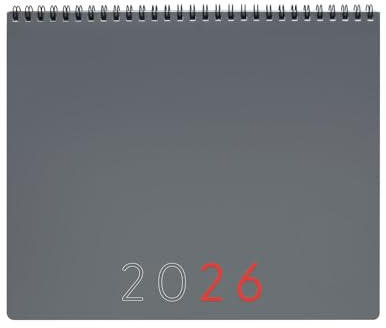 Finocam – Planificateur Agenda + Notes 1 Mois par page + Notes 2026 Janvier 2026 – Décembre 2026 (12 mois) Gris International