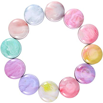 EPIGEIST 12piezas Contenedores Redondos Para Latas De Retro Para y Almacenamiento De Artesanías Para Joyas Perlas y Cosméticos